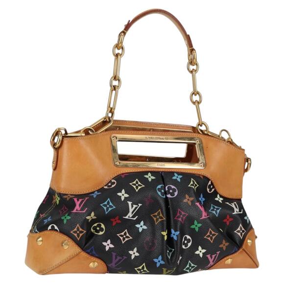 LOUIS VUITTON Monogram Multicolor Judy MM Bag Black M40256 - Picture 1 of 16